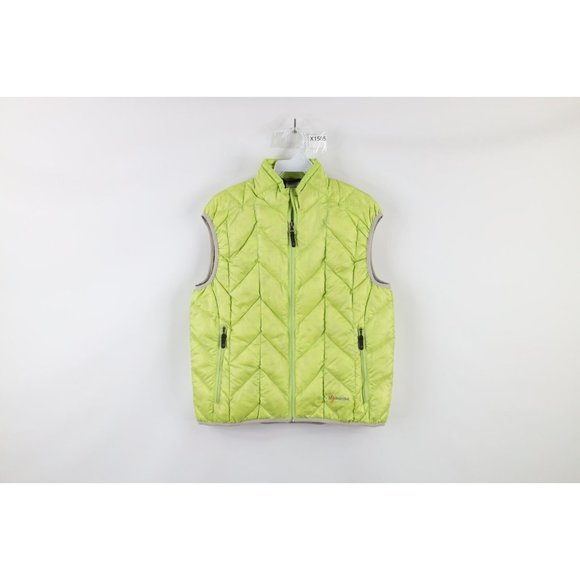 Moonstone Womens Size Small Down Insulated Full Zip Puffer Vest Jacket Lime - Picture 1 of 8